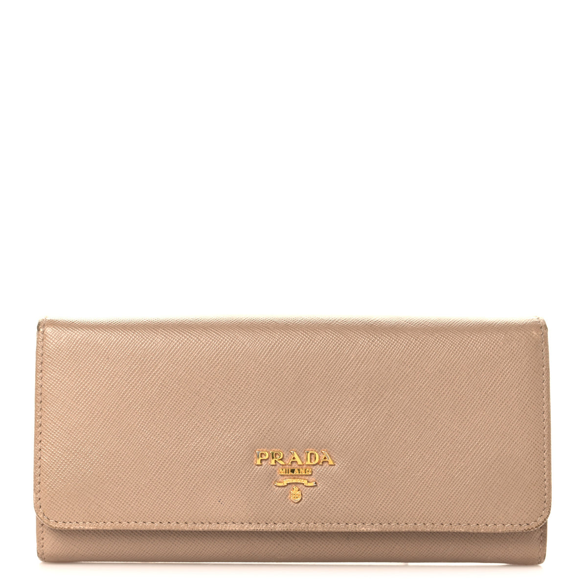 Prada Saffiano Metal Continental Flap Wallet Cammeo 1 of 9
