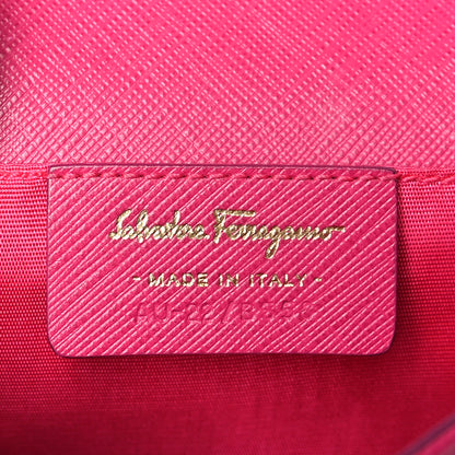 Salvatore Ferragamo Hammered Calfskin Mini Miss Vara Bow Chain Bag Pink 6 of 9