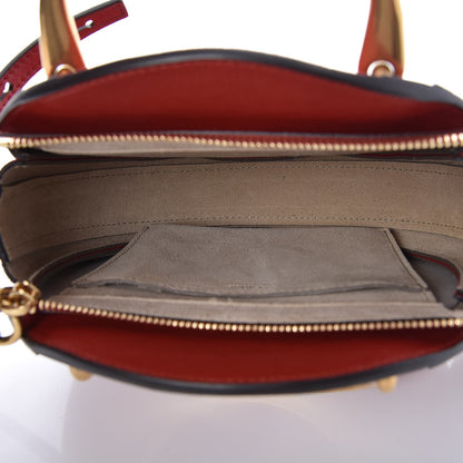 Chloe Shiny Goatskin Smooth Calfskin Suede Small Pixie Bag Dahlia Red 5 of 7