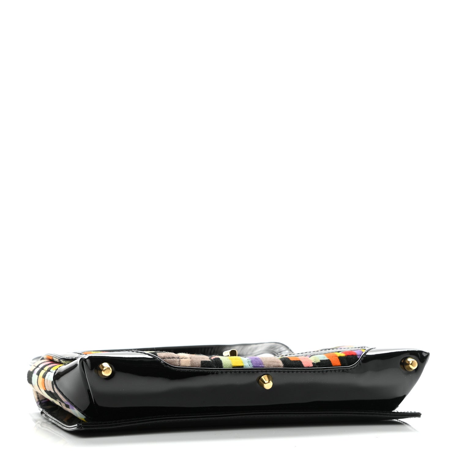 Chanel Patent Velvet Quilted Cubist Flap 3 of 9