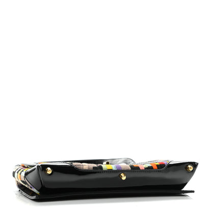 Chanel Patent Velvet Quilted Cubist Flap 3 of 9