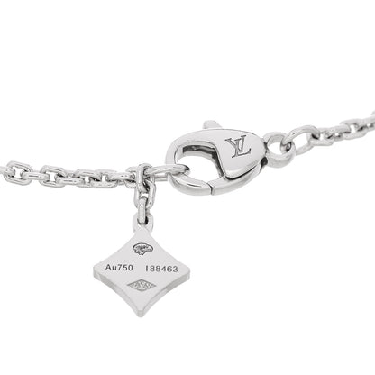 Louis Vuitton 18K White Gold Diamond Idylle Blossom Monogram Bracelet 3 of 4