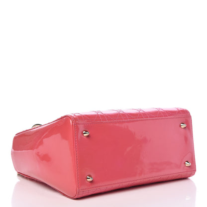 Christian Dior Patent Cannage Medium Lady Dior Pink 4 of 20