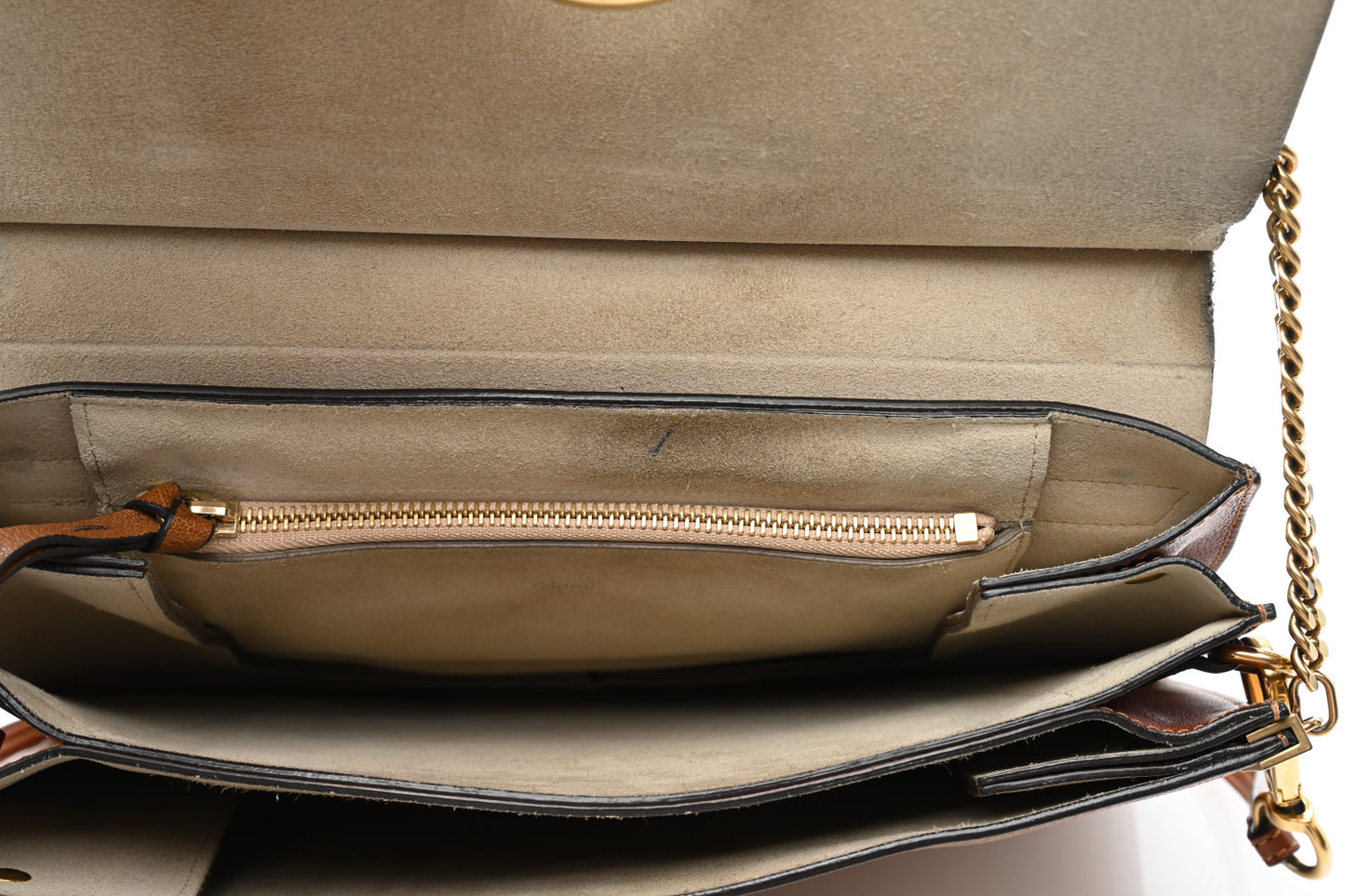 Goatskin Medium Faye Shoulder Bag Caramel