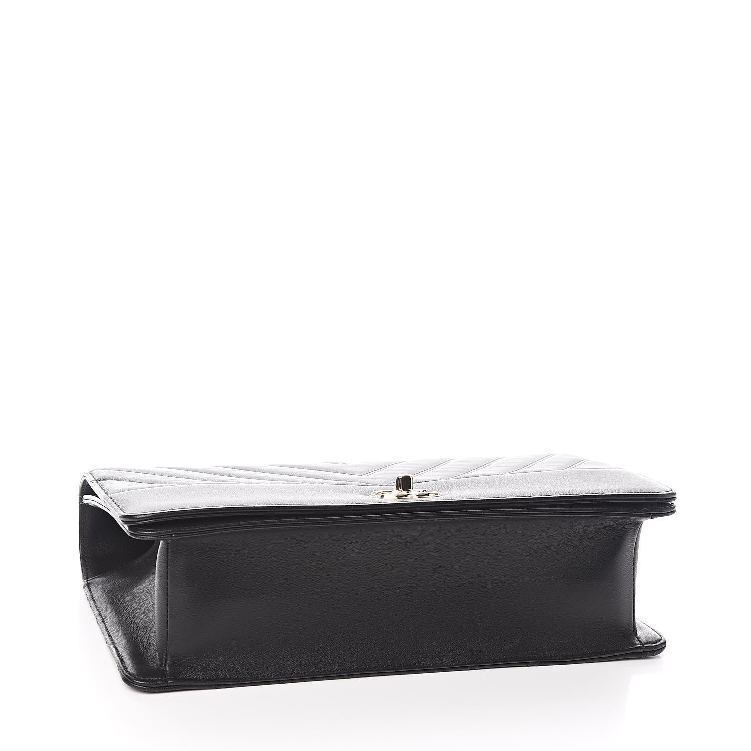 Chanel Lambskin Chevron Quilted Flap Black 4 of 11