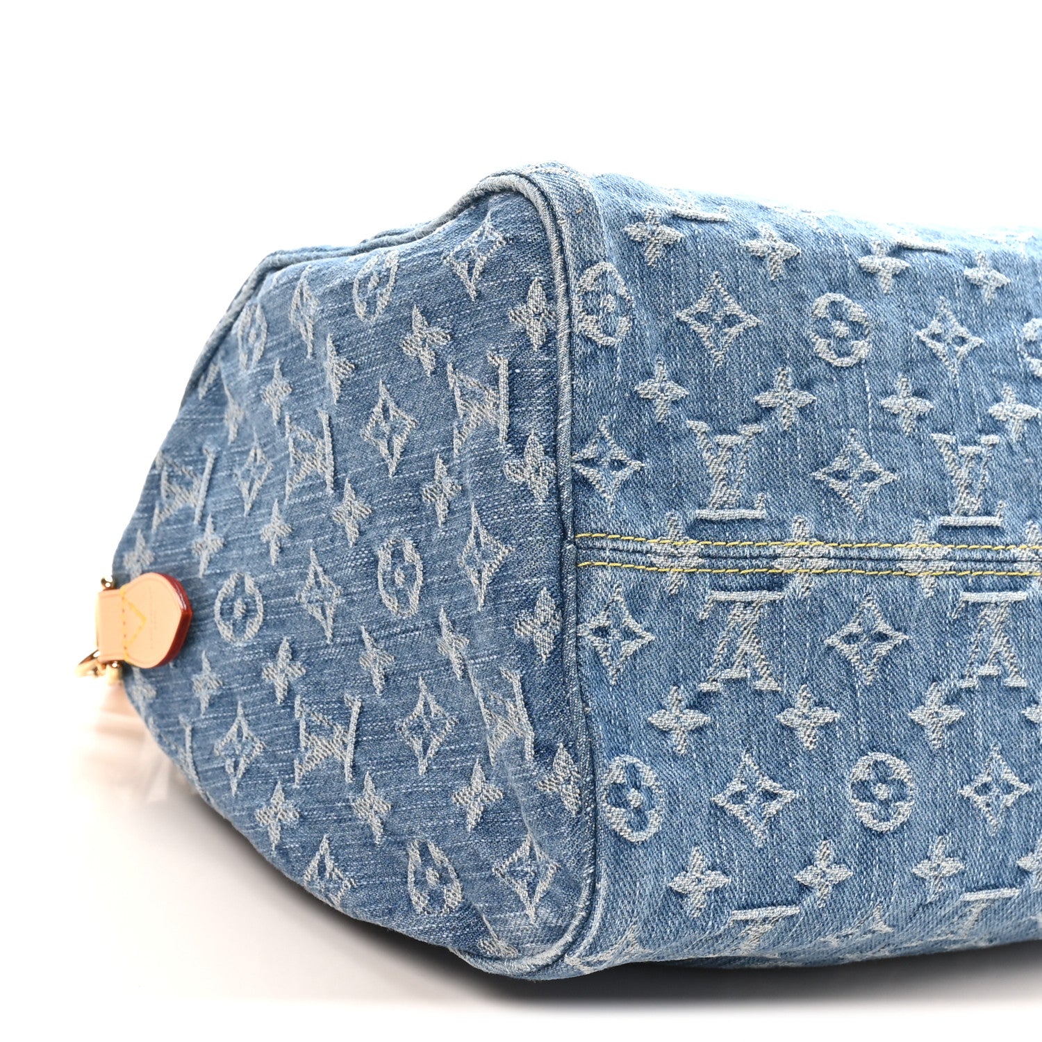 Louis Vuitton Monogram Denim Speedy Soft 30 Blue 8 of 10