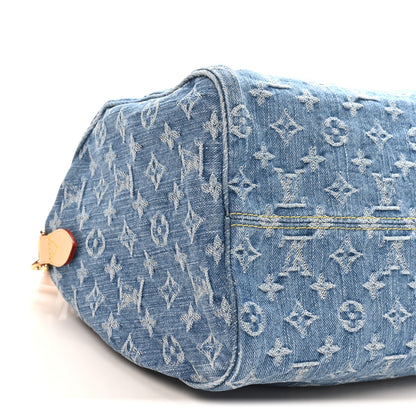 Louis Vuitton Monogram Denim Speedy Soft 30 Blue 8 of 10