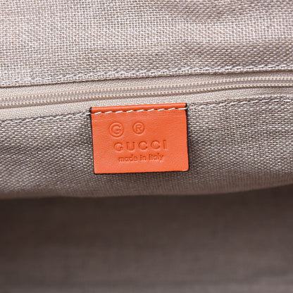 Gucci Soft Microguccissima Small Zippered Satchel Sun Orange 6 of 10