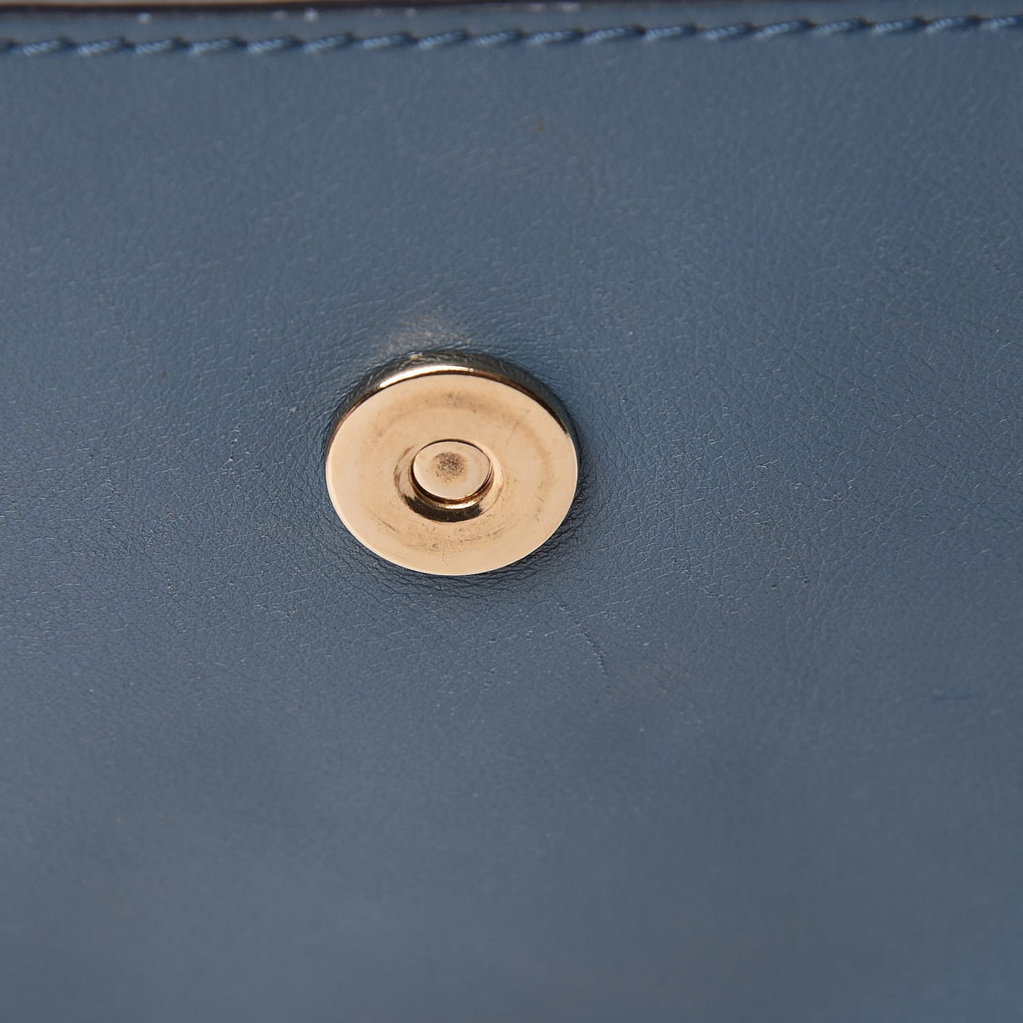 Suede Calfskin Small Faye Shoulder Bag Majolica Blue