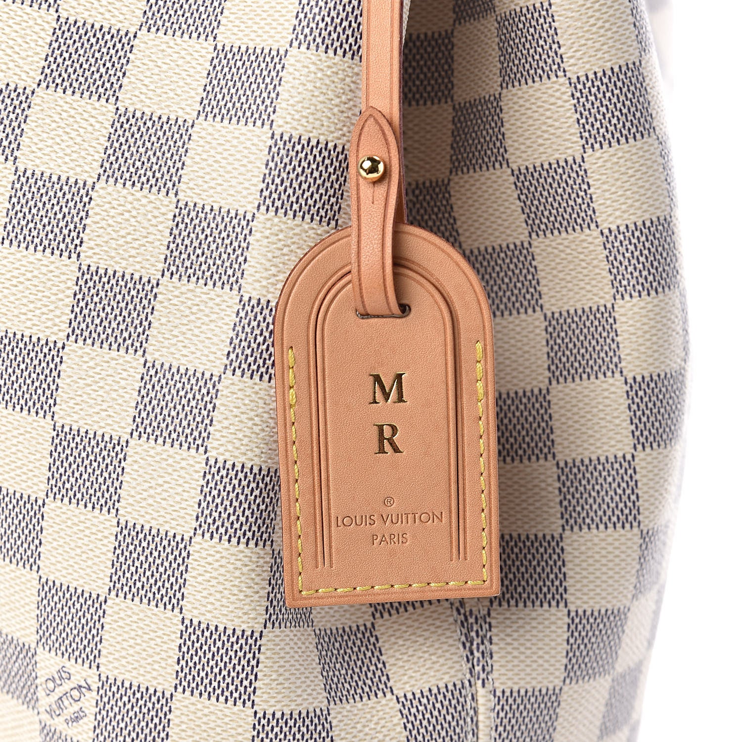 Louis Vuitton Damier Azur Graceful MM Rose Ballerine 9 of 11