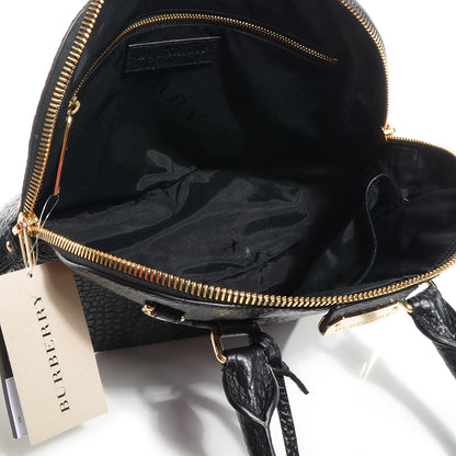 Burberry Heritage Grain Small Orchard Bowling Bag Black 5 of 9