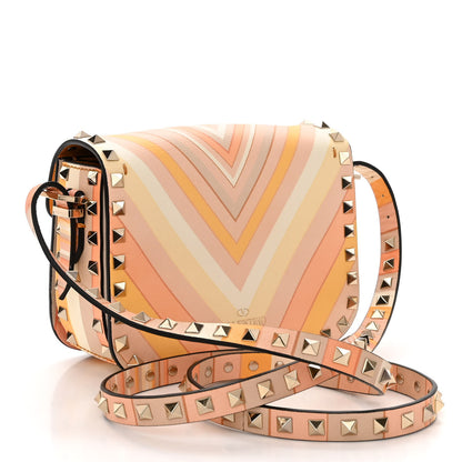 Valentino Garavani Vitello Native Couture 1975 Rockstud Crossbody Bag Mandarin Sorbet 3 of 10