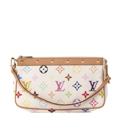 Louis Vuitton Monogram Multicolor Pochette Accessories White 1 of 11