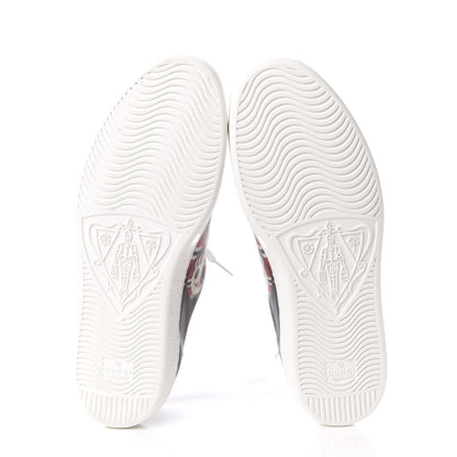 Gucci Calfskin Kingsnake Mens Ace Sneakers 9 Black Multicolor 6 of 10