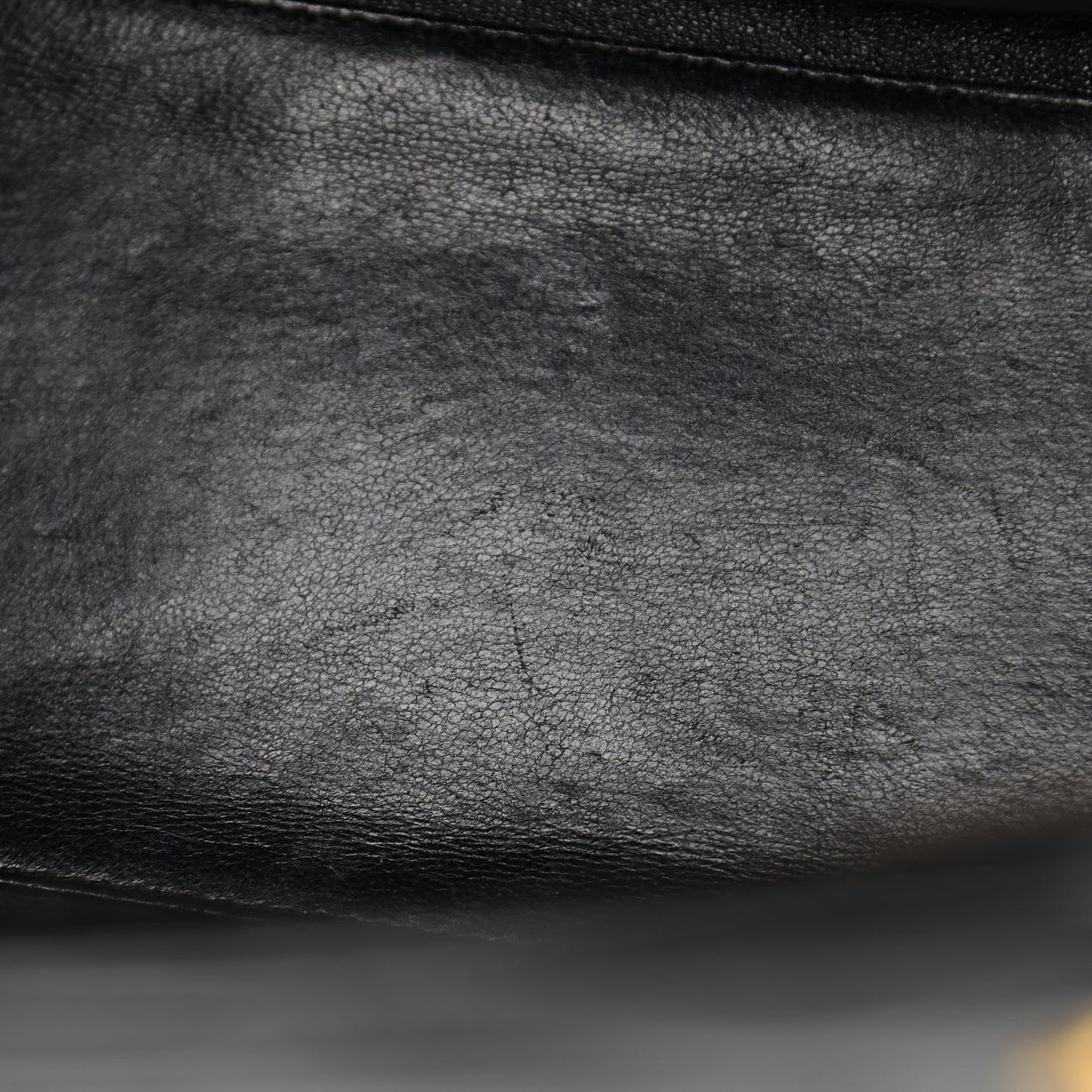 Patent Quilted CC Shoulder Bag Black