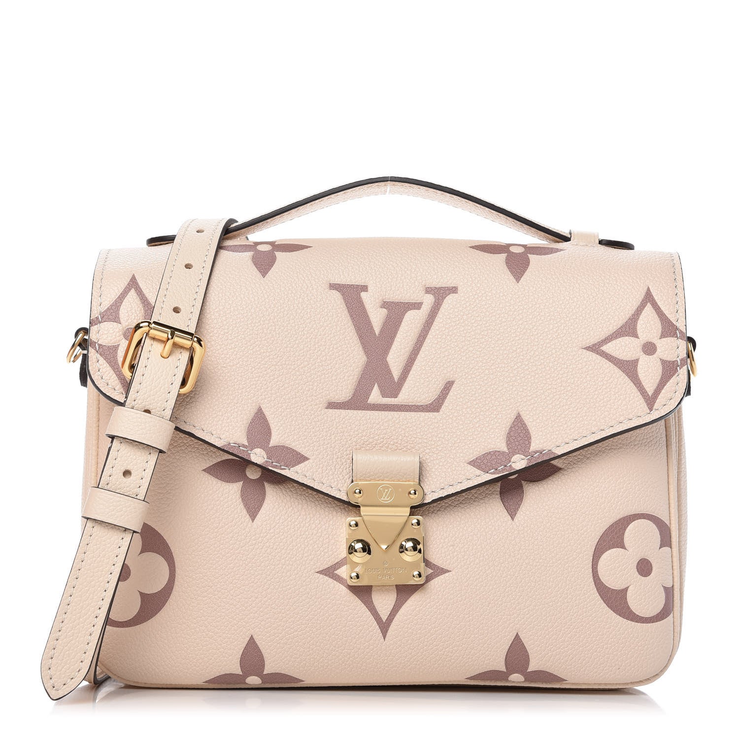 Louis Vuitton Empreinte Monogram Giant Pochette Metis Creme Bois De Rose 1 of 10
