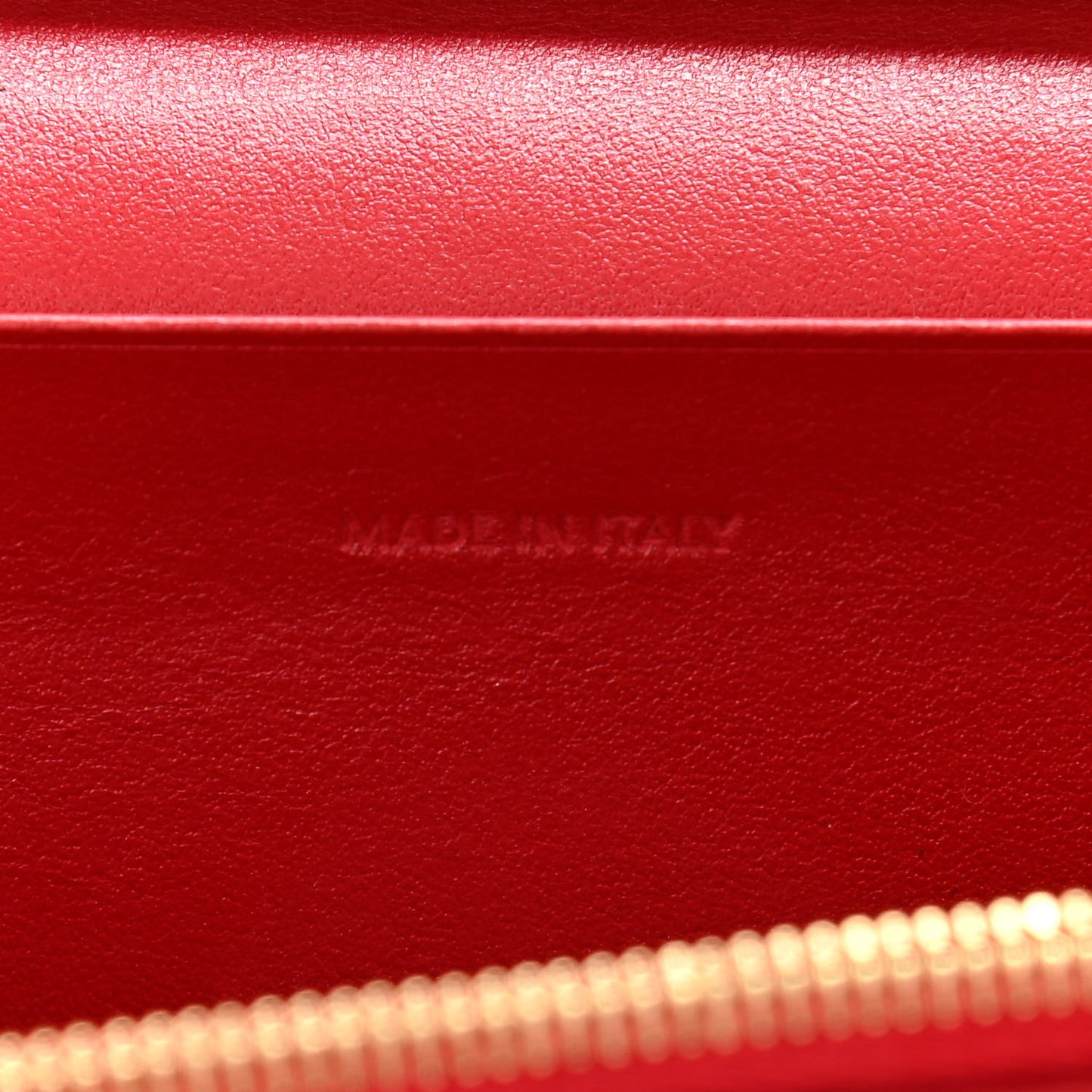 Calfskin C Wallet On Chain Bag Red