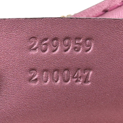 Gucci Monogram Small Heart Bit Charm Hobo Pink 7 of 12