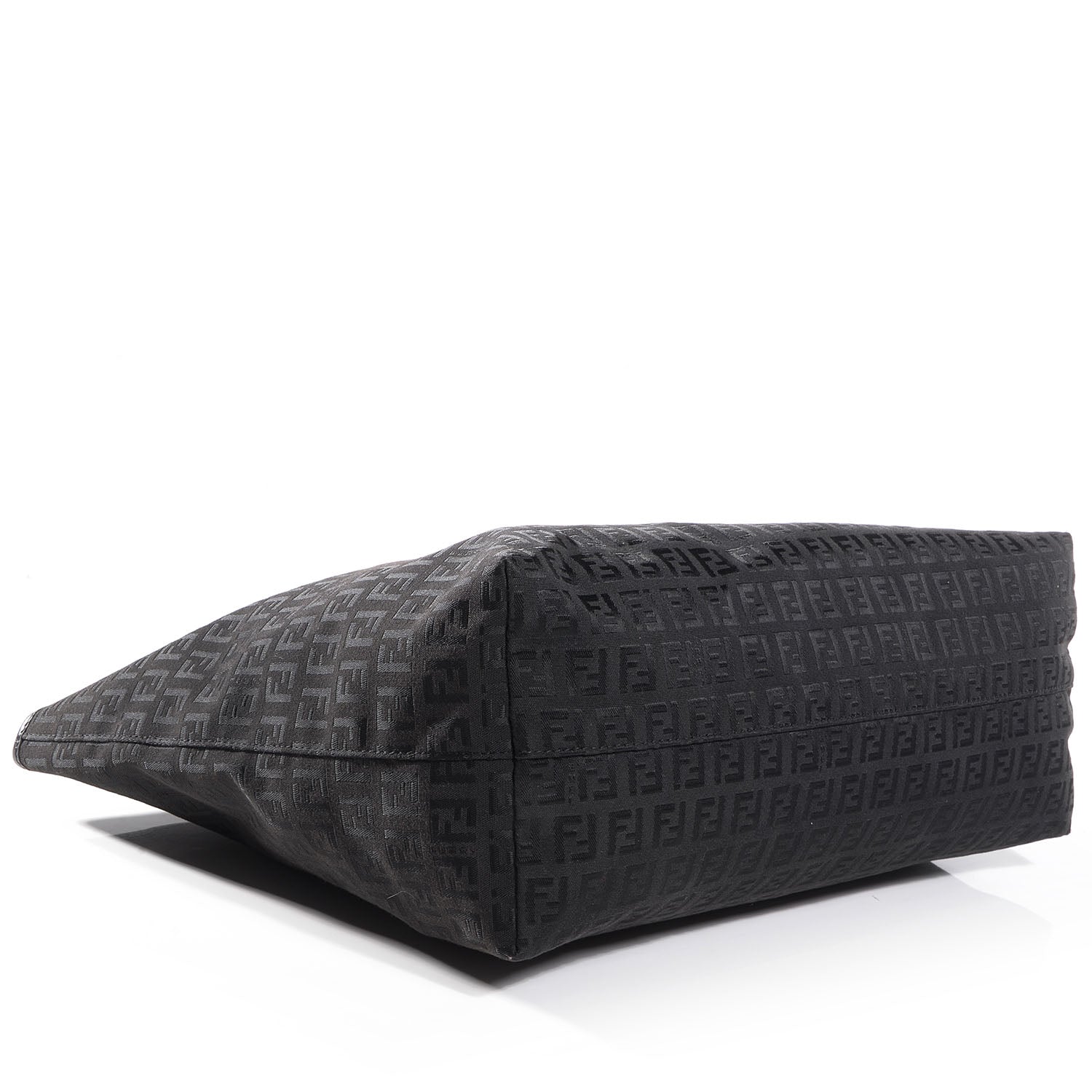 Fendi Zucchino Large Shopper Tote Black 4 of 7