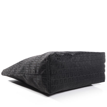 Fendi Zucchino Large Shopper Tote Black 4 of 7