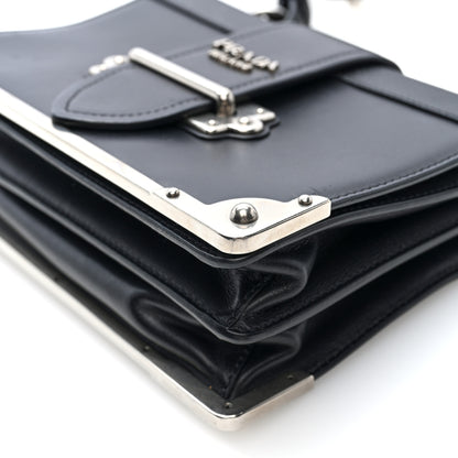 Prada City Calf Saffiano Cahier Bag Black 8 of 8