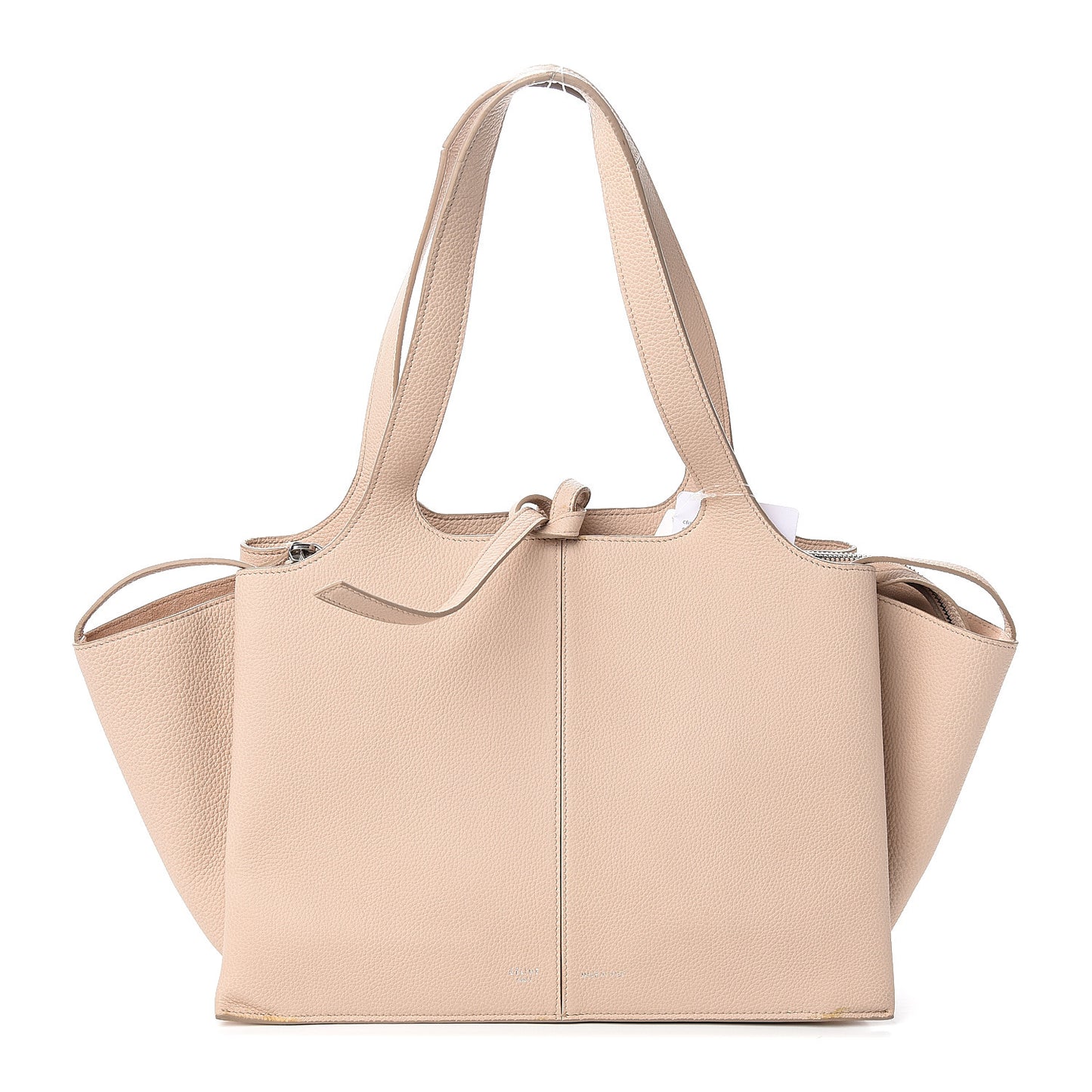 Baby Grained Calfskin Small Tri-Fold Bag Powder