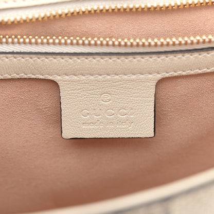 Gucci GG Supreme Monogram Calfskin Small Padlock Messenger Shoulder Bag Beige Mystic White Sun Oil 6 of 13