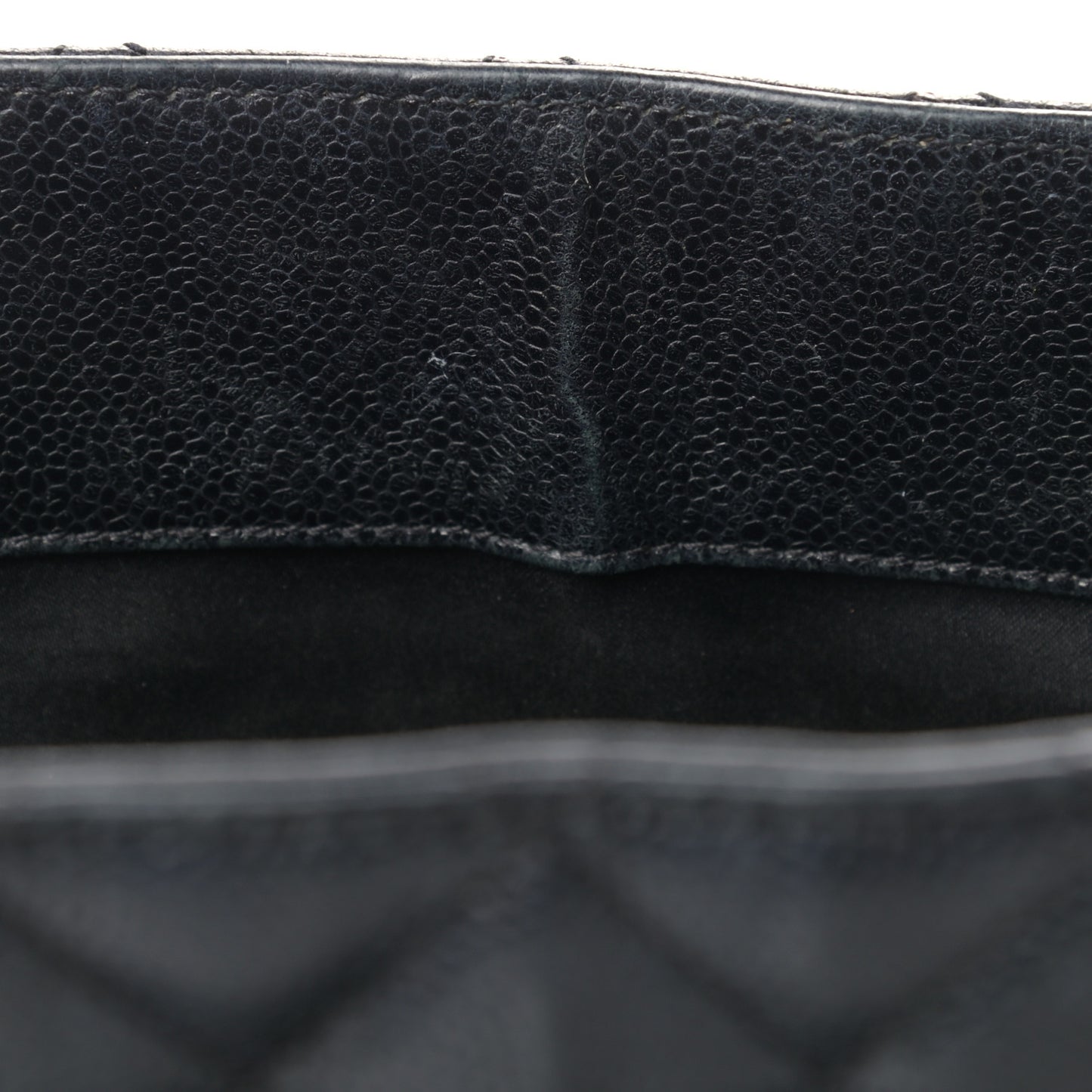 Caviar Quilted Grand Shopping Tote GST Black