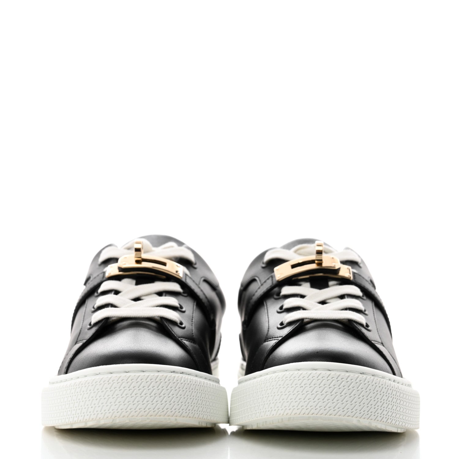 Hermes Calfskin Day Sneakers 36.5 Black 2 of 9