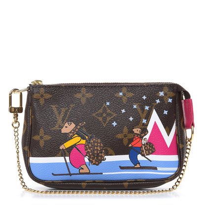 Louis Vuitton Monogram 2018 Christmas Animation Mini Bears Pochette Accessories 1 of 7