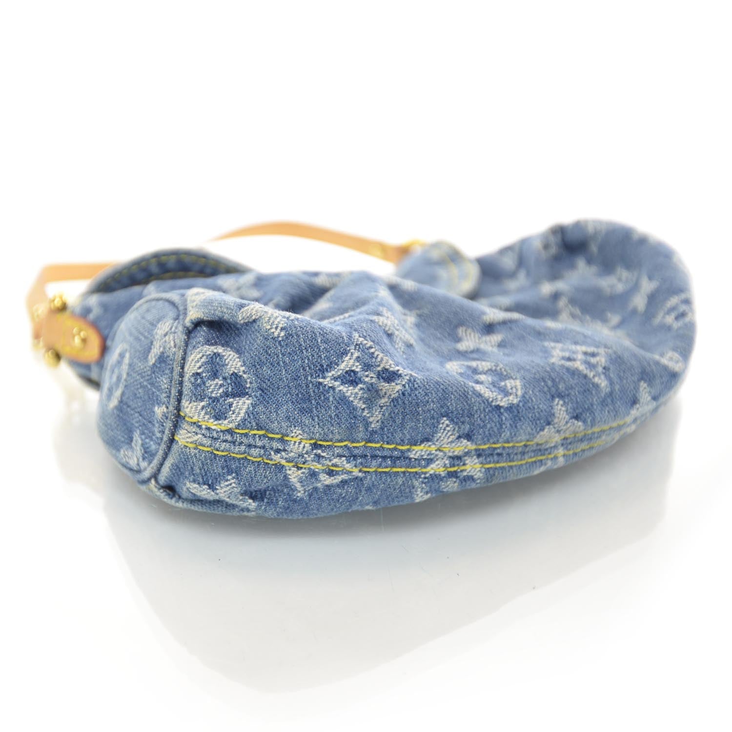 Louis Vuitton Monogram Denim Mini Pleaty Blue 4 of 7