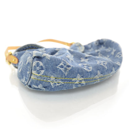 Louis Vuitton Monogram Denim Mini Pleaty Blue 4 of 7
