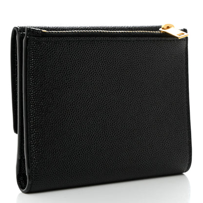 Saint Laurent Grain De Poudre Monogram Bi-Fold Wallet Black 3 of 9