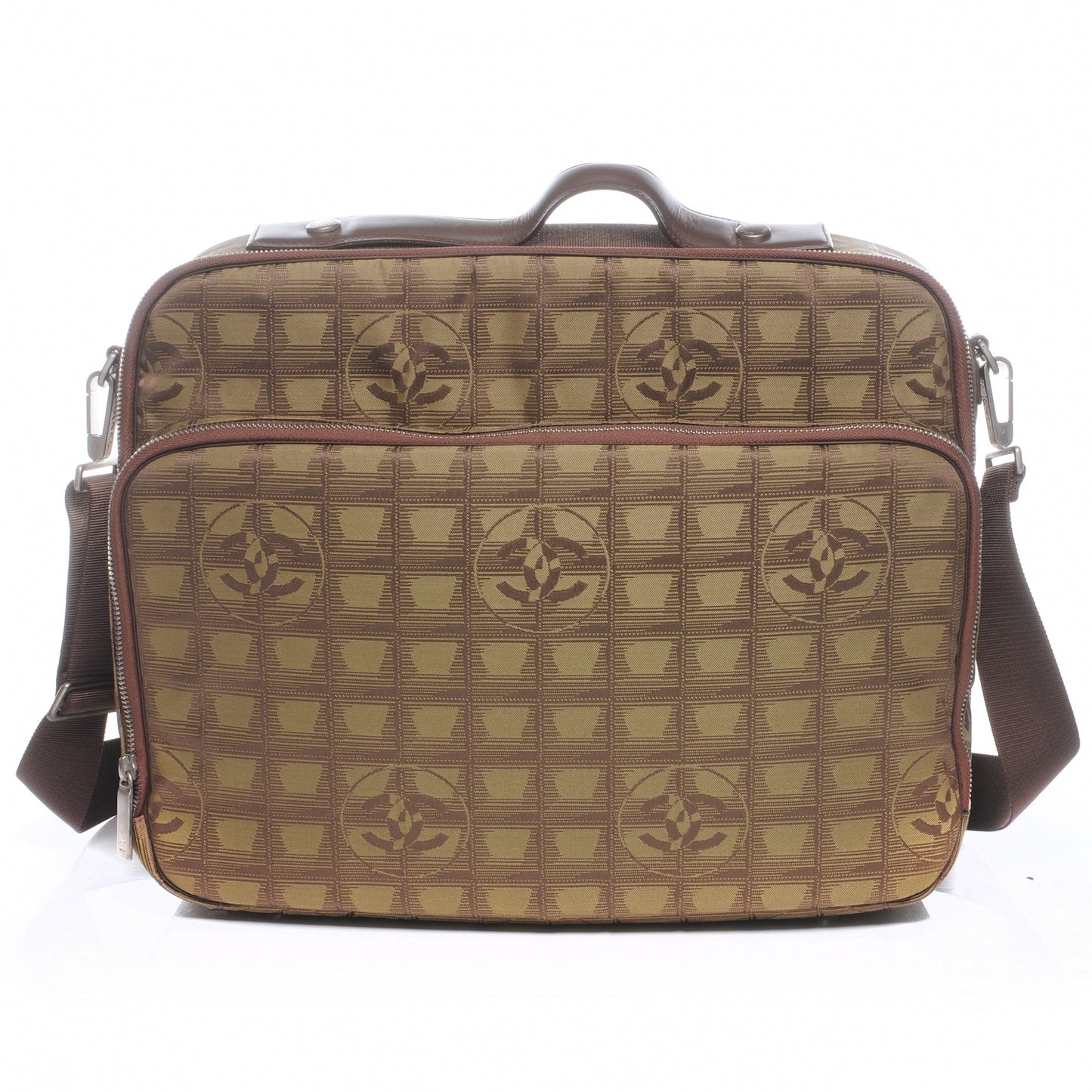 Nylon Travel Laptop Briefcase Bag Green