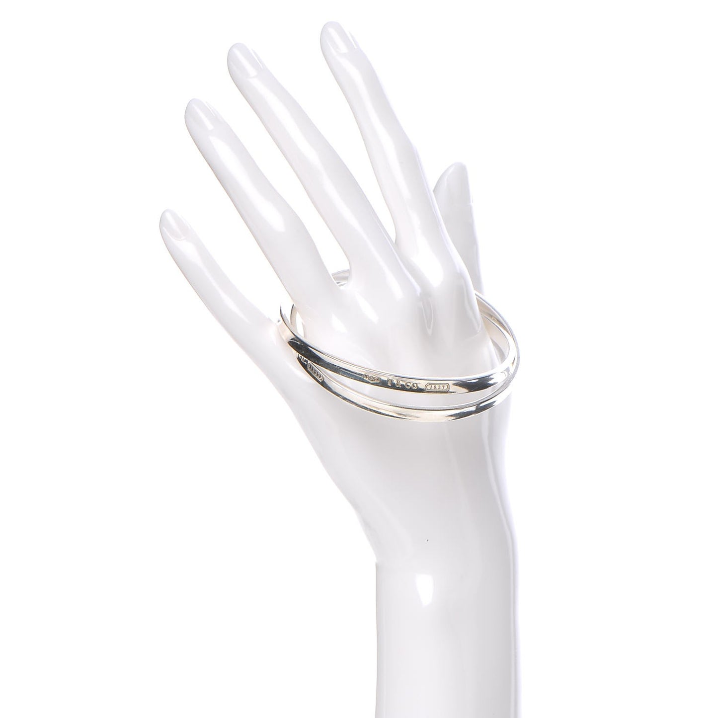 Sterling Silver 1837 Interlocking Bangle Bracelet