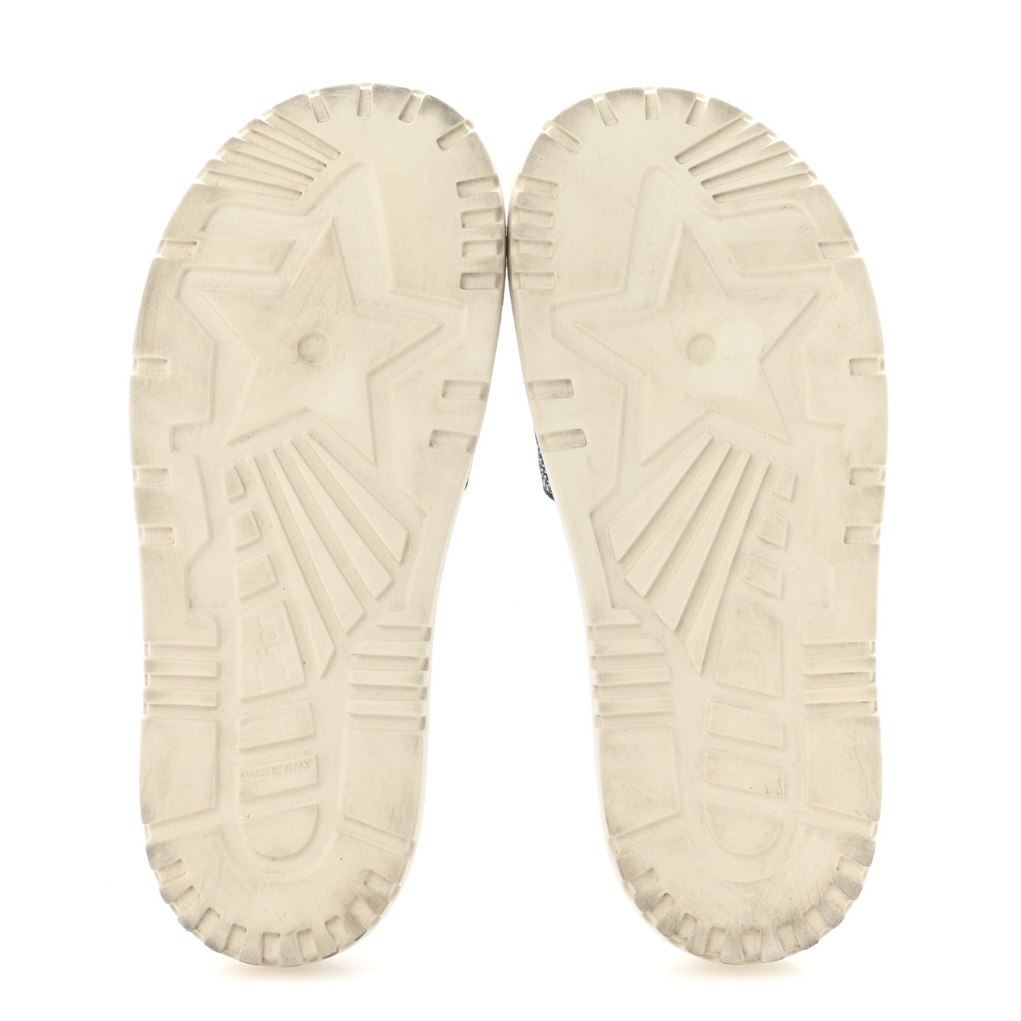 Canvas Toile de Jouy Embroidered Dway 10mm Slide Sandals 38.5 Deep Blue