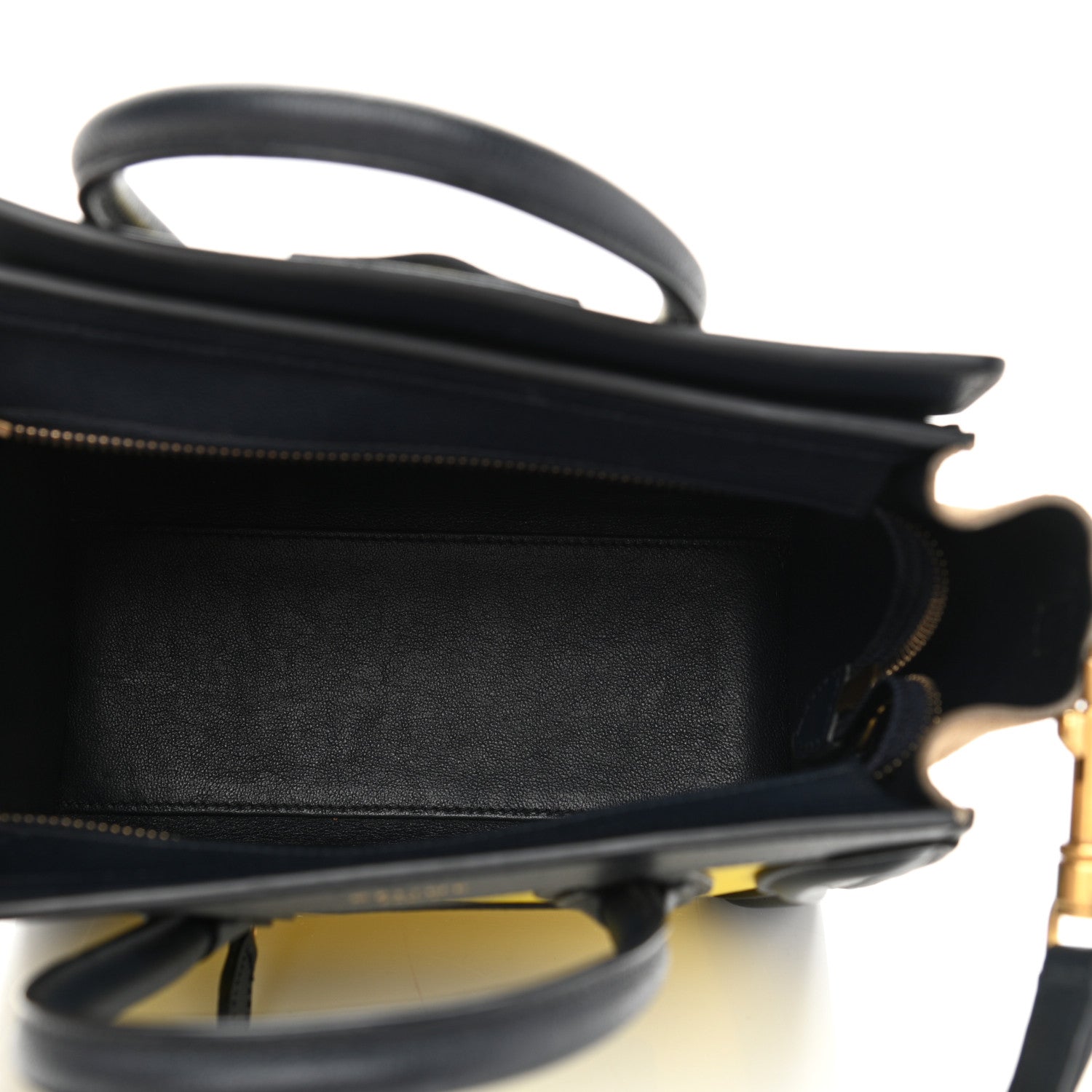 Celine Leige Calfskin Suede Tri-color Nano Luggage Multicolor 5 of 10