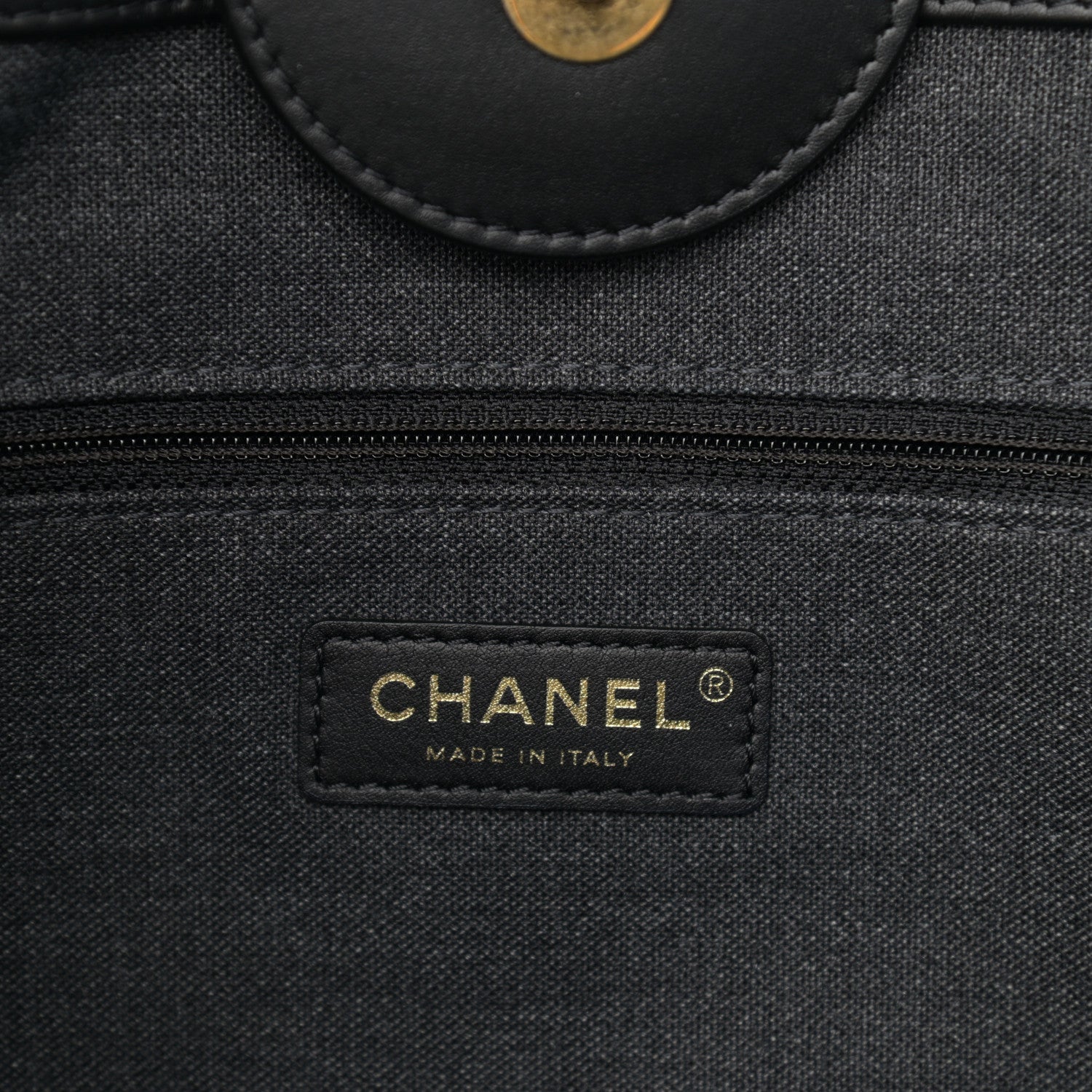 Chanel Calfskin Medium Deauville Tote Black 6 of 11