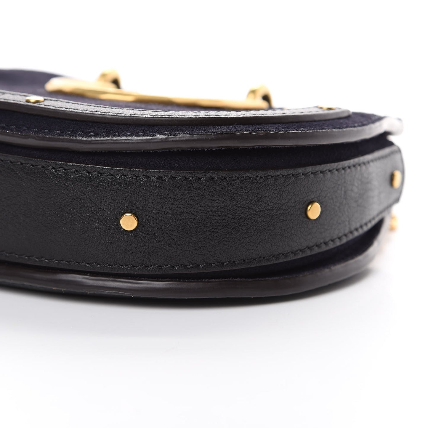 Calfskin Suede Mini Pixie Signature Belt Bag Full Blue