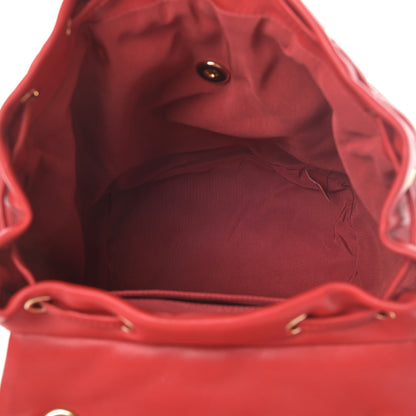 Chanel Lambskin Quilted Small Urban Spirit Backpack Red 4 of 5