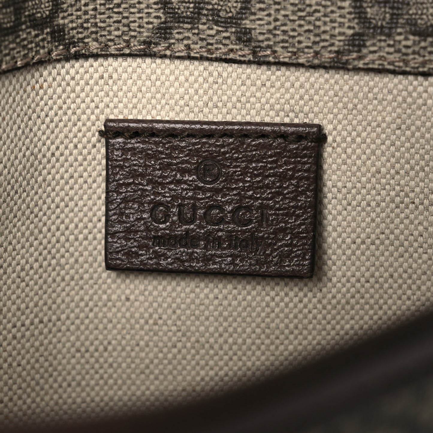 GG Supreme Monogram Neo Vintage Web Belt Bag Brown