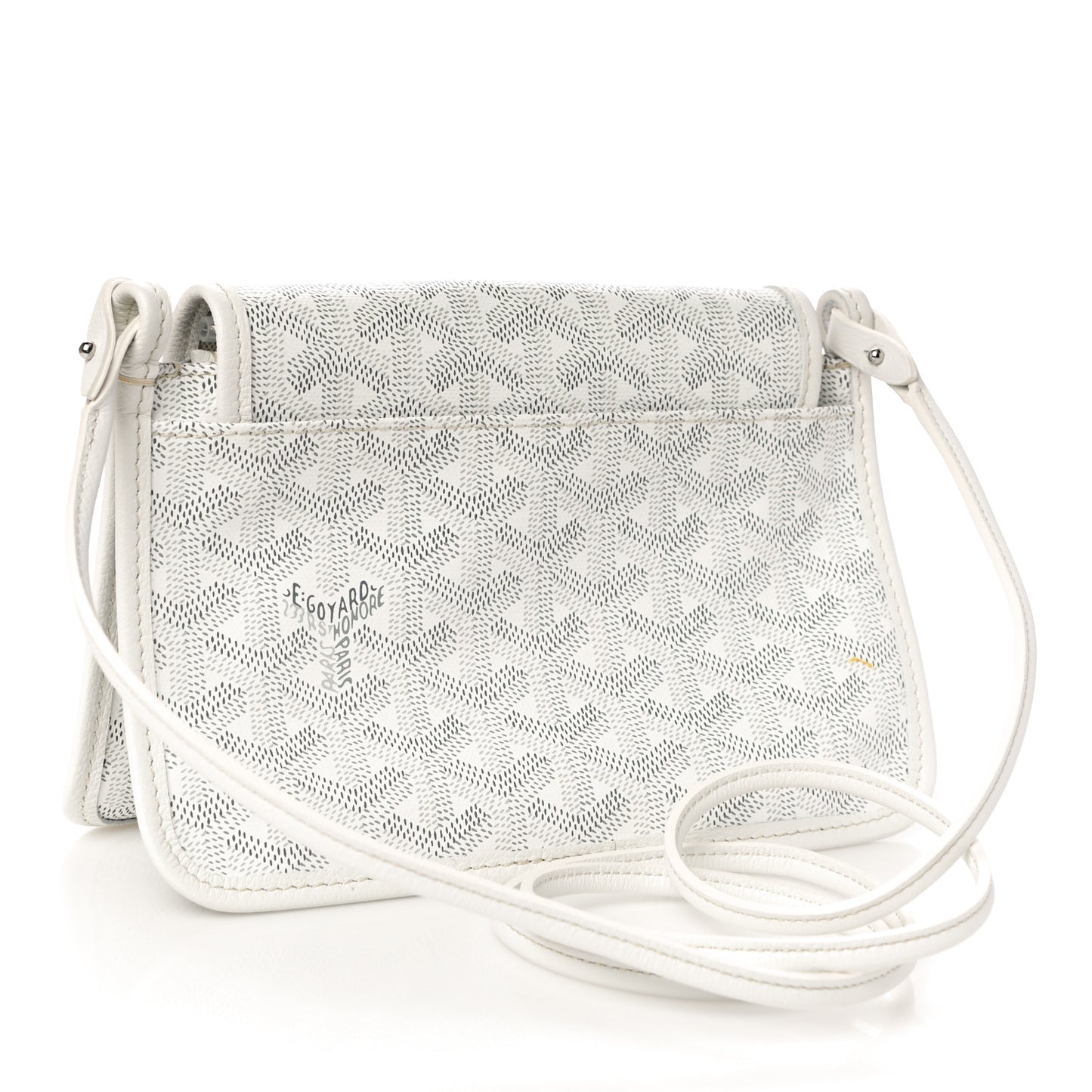 Goyardine Plumet Wallet Clutch White
