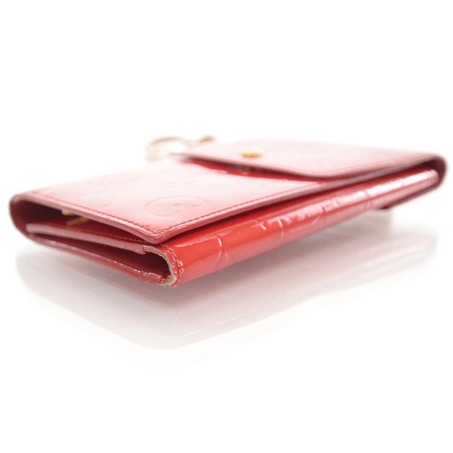 Louis Vuitton Vernis Walker Wallet Red 5 of 8