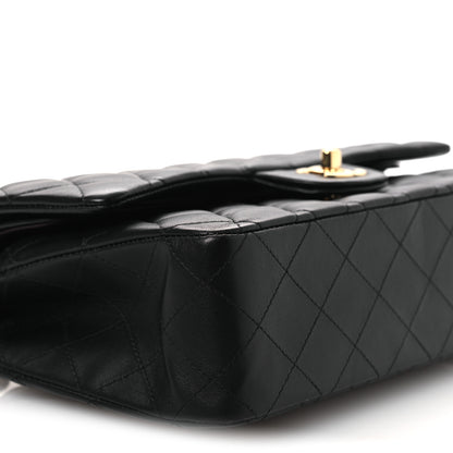 Chanel Lambskin Quilted Medium Double Flap Black 9 of 13