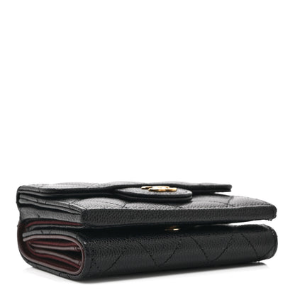 Chanel Caviar Quilted Double Flap Wallet Black 4 of 11