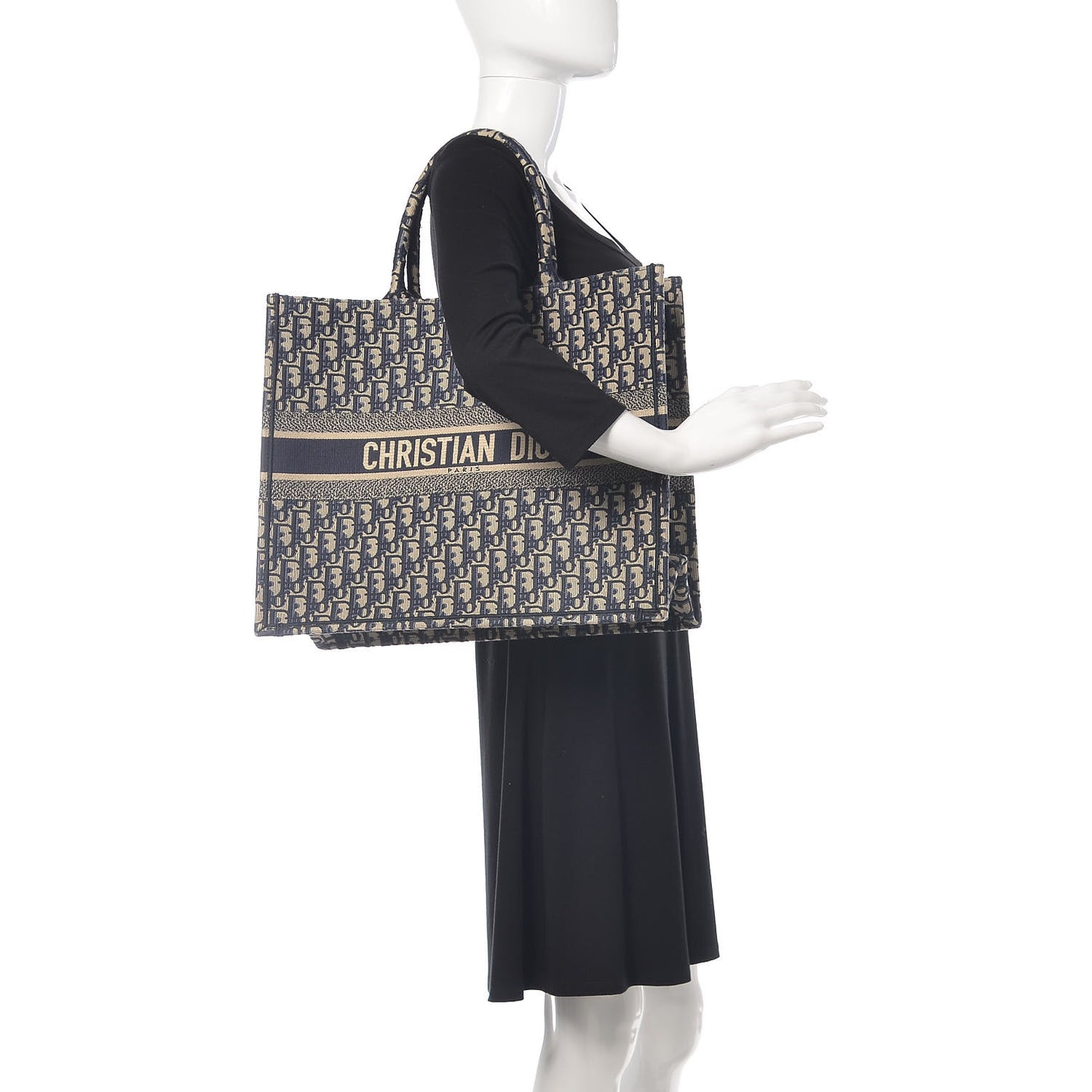 Oblique Book Tote Blue Multicolor