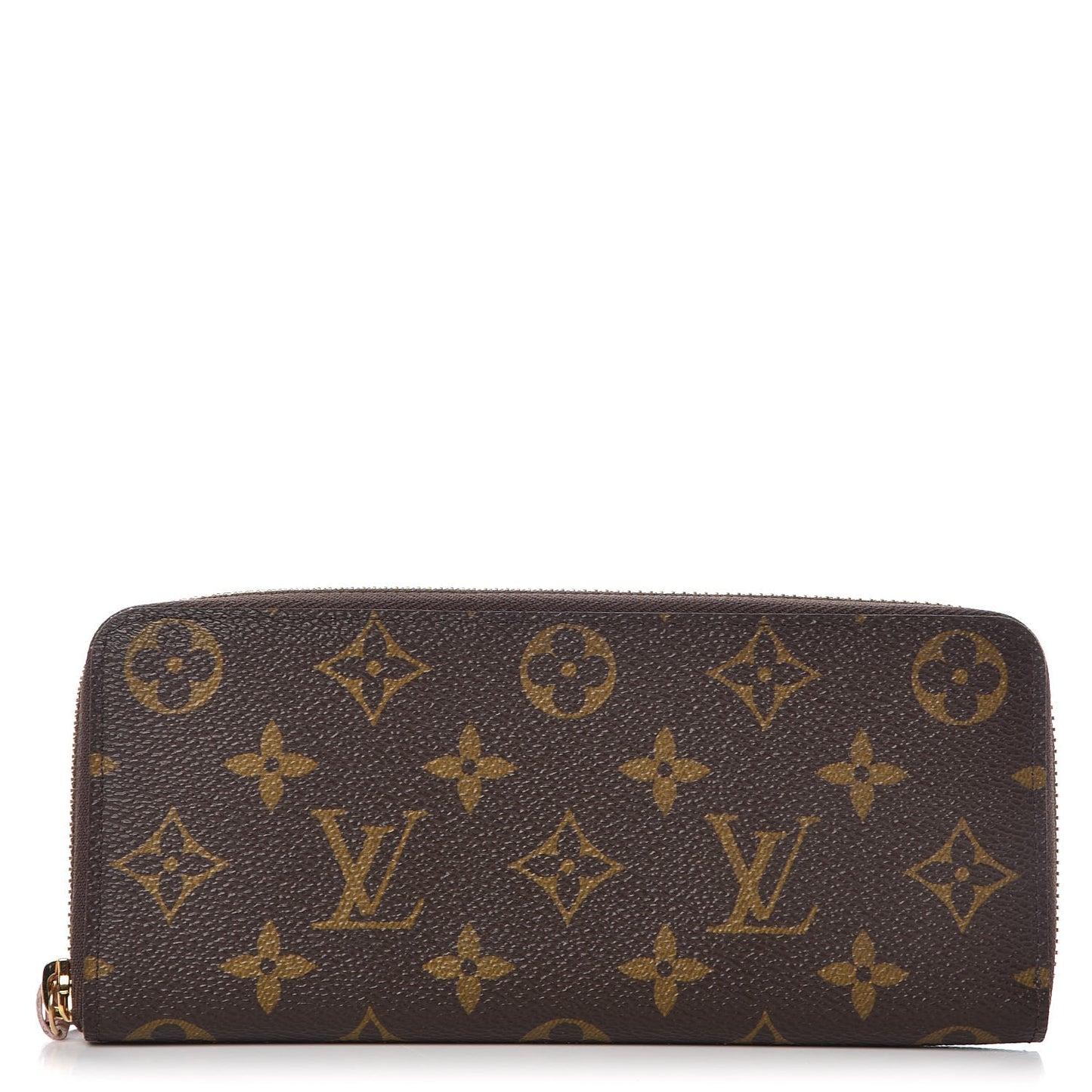 Monogram Clemence Wallet Rose Ballerine