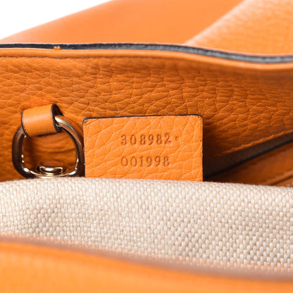 Gucci Pebbled Calfskin Medium Soho Chain Shoulder Bag Curcuma 7 of 12