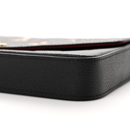 Louis Vuitton Empreinte Monogram Giant Felicie Pochette Black Beige 10 of 11