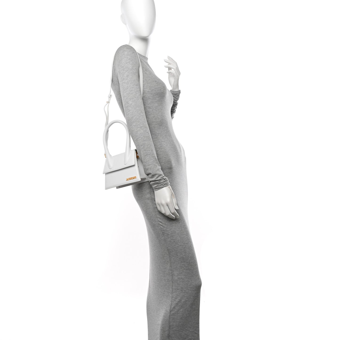 Smooth Calfskin Le Chiquito Moyen White